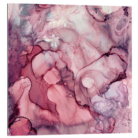 Tableau en plexi-alu Mauve liquide