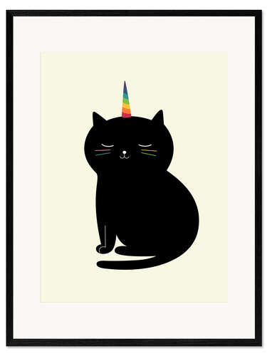 Impresión de arte enmarcada Caticorn