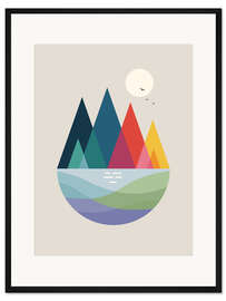 Gerahmter Kunstdruck Irgendwo