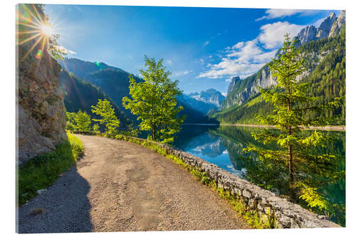 Acrylglas print Summer at the Gosausee