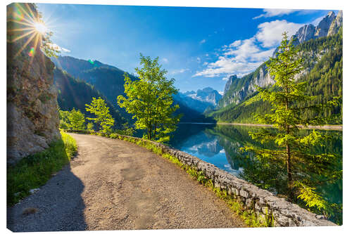 Quadro em tela Verão no Gosausee