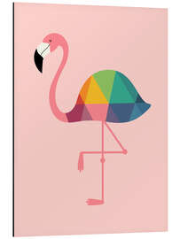 Magnettafel Regenbogen-Flamingo