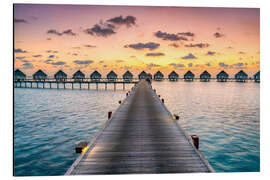 Magnettafel Romantischer Sonnenuntergang auf den Malediven