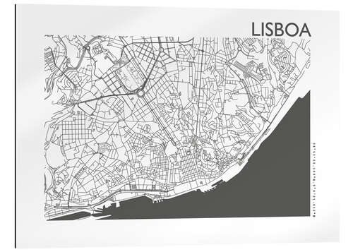 Galleriprint City map of Lisbon