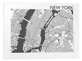 PVC-taulu New York – city map