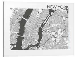 Magnettafel New York – Stadtplan