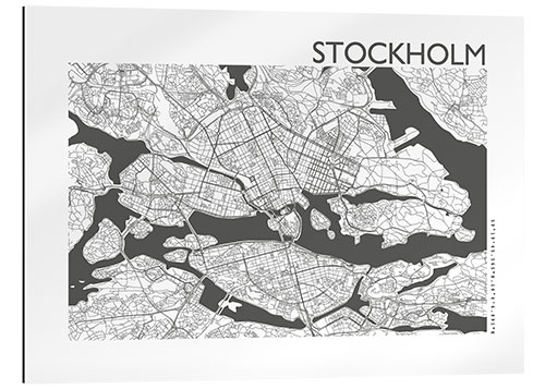 Gallery print City map of Stockholm IV