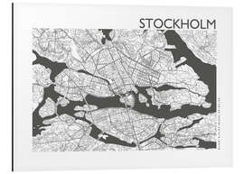 Magnettafel Stadtplan von Stockholm IV