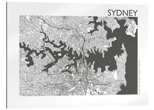 Gallery print Sydney – city map