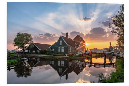 Foam board print Zaanse Schans Holland