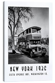 Quadro em tela Historic New York - 10 Fifth Avenue Bus, Washington Square