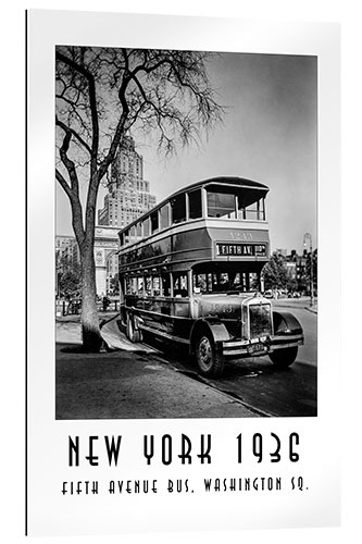 Gallery Print Historisches New York - 10 Fifth Avenue Bus, Washington Square