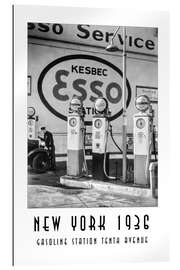 Gallery print Historic New York - Gasoline Station Tenth Avenue, Manhattan