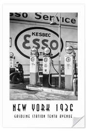 Wall sticker Historic New York - Gasoline Station Tenth Avenue, Manhattan