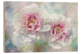 Holzbild peony love 3