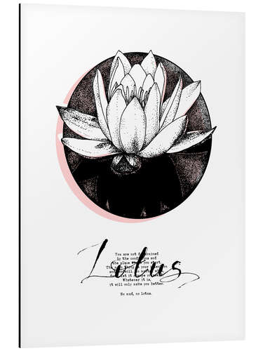Alubild Lotus Motivation