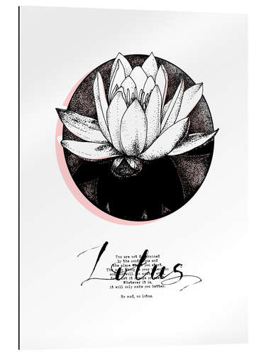 Cuadro de plexi-alu Motivo de Lotus (inglés)