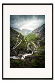 Gerahmter Kunstdruck Trollstigen Norwegen