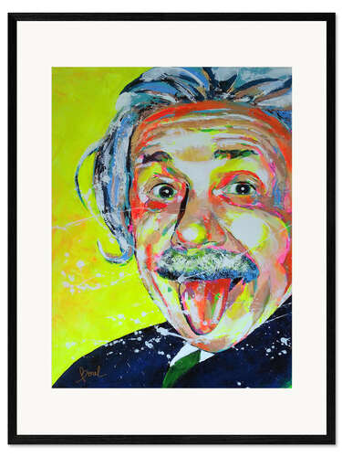 Impression artistique encadrée Albert Einstein