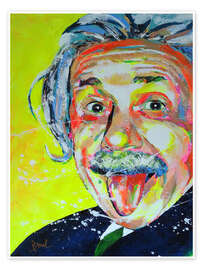 Wall print  Albert Einstein - Marie-Armelle Borel