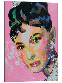 Magnettafel Audrey Hepburn rose