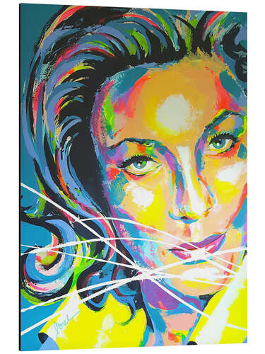 Quadro em alumínio Lauren Bacall