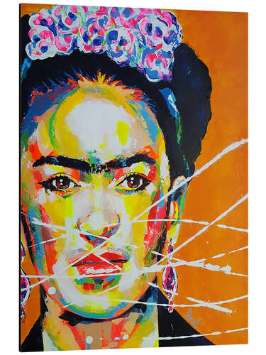 Alubild Frida Kahlo Pop Art