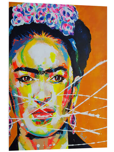 Bilde på skumplate Frida Kahlo Pop Art