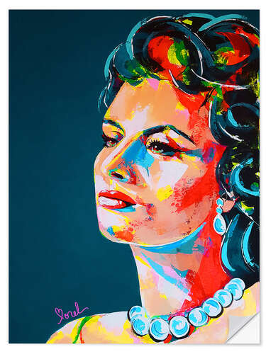 Sticker mural Sophia Loren