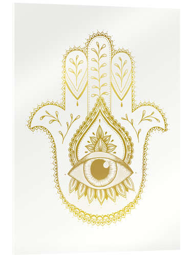 Acrylic print Hamsa Hand