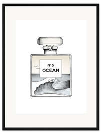 Gerahmter Kunstdruck Ocean N°5