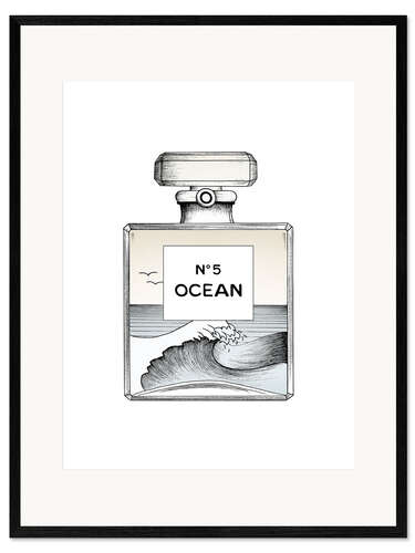 Gerahmter Kunstdruck Ocean N°5