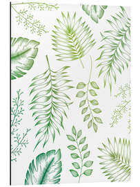 Aluminium print Tropical leaves