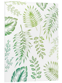 Foam board print Tropical leaves