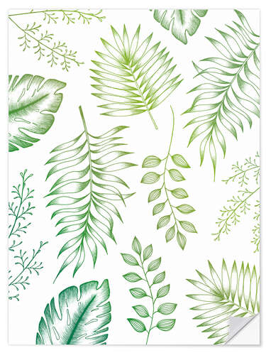 Wall sticker Tropical leaves