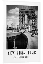 Tableau en aluminium New York 1936, Triborough Bridge