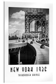 Tableau en plexi-alu New York 1936, Triborough Bridge