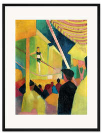 Gerahmter Kunstdruck Seiltänzerin