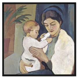 Gerahmter Kunstdruck Mutter und Kind