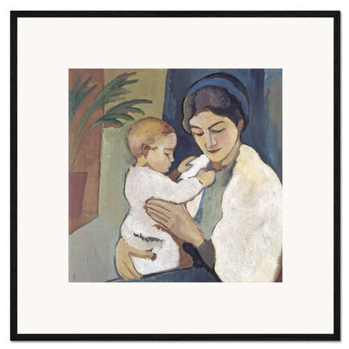 Plakat artystyczny premium w ramie Mother and Child