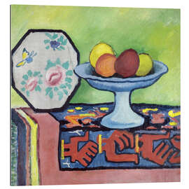 Gallery print Still life with apple peel and Japanese fan