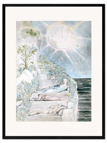 Framed art print Dante and Statius Sleeping with Virgil Watching