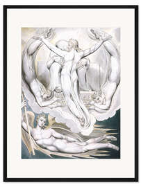 Gerahmter Kunstdruck Christus bietet an, den Menschen zu erlösen