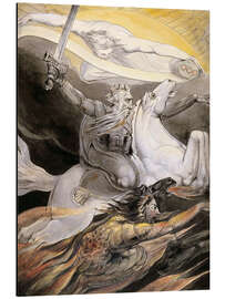 Magnettafel Tod auf einem Bleichen Pferd