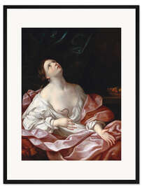 Gerahmter Kunstdruck Kleopatra mit der Schlange