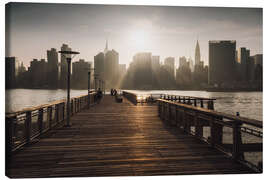 Leinwandbild New York City sunset aussicht