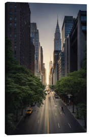 Tableau sur toile  Coucher de soleil à New York - Dennis Fischer