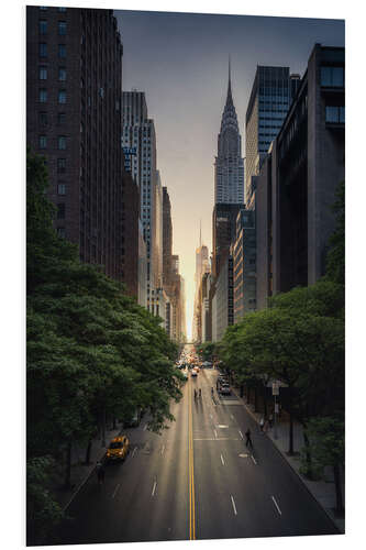 Stampa su PVC Tramonto a New York City