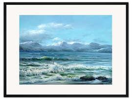 Gerahmter Kunstdruck Meergespräch