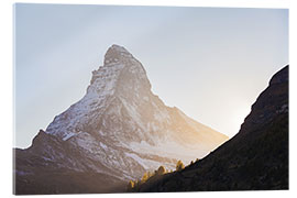 Stampa su vetro acrilico Cervino nel Vallese in Svizzera - Dieterich Fotografie